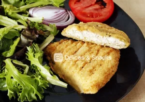 Filet formé de poulet pané