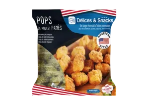 Pops de poulet panés - Délices & Snacks