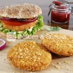 Hamburguesa de pechuga de pollo empanada cornflakes - Délices & Snacks