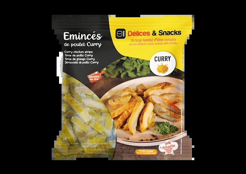 Tiras de pollo marinadas Curry - Délices & Snacks