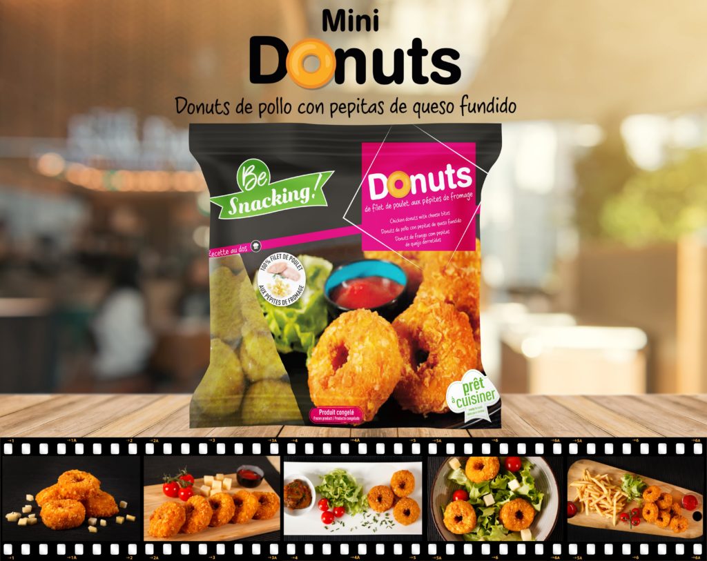 Be Snacking : mini donut de pollo y queso