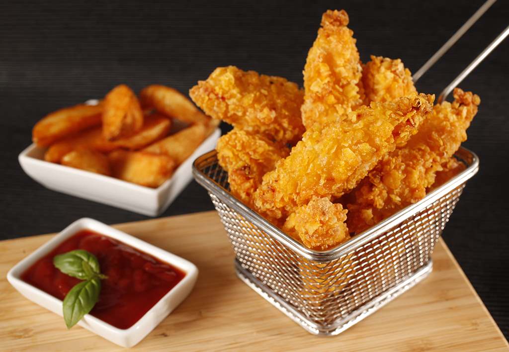The spicy breaded chicken filet finger