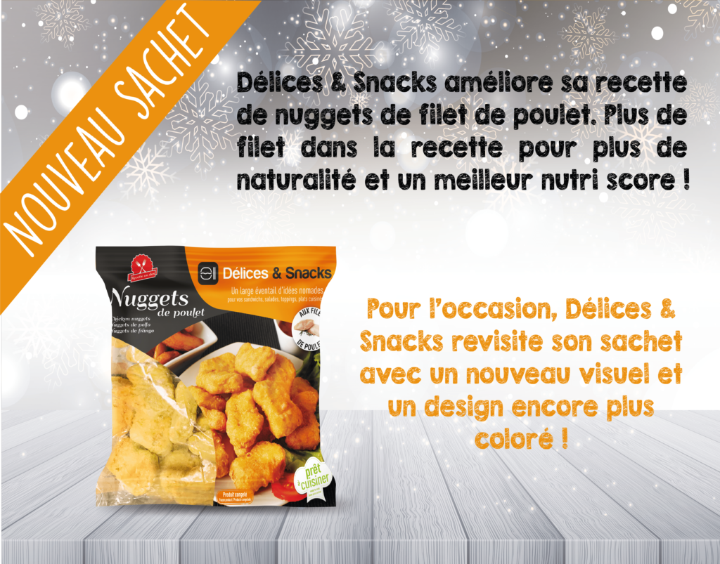 Nuggets de poulet premium, nouvelle recette - Volatys