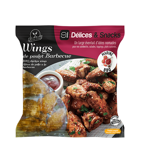 Sachet wings de poulet barbecue, Délices & Snacks - Volatys