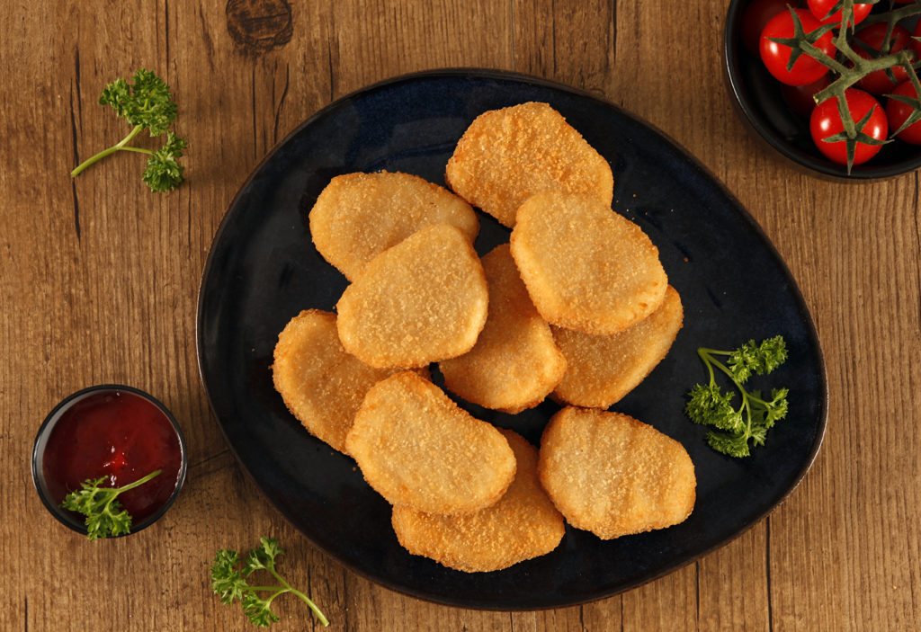 Nuggets de pollo empanados