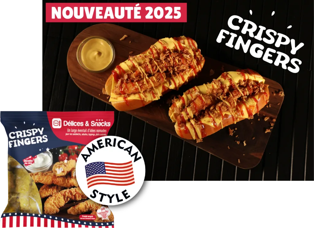 Crispy finger de poulet pané American Style - Délices & Snacks